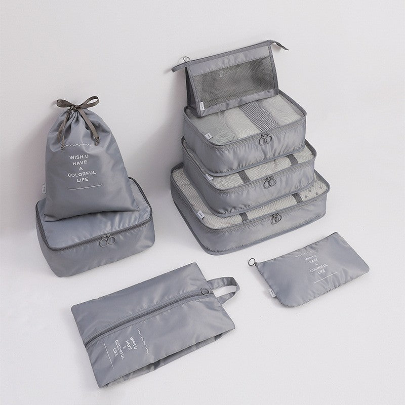 Organisateur de Valise Imperméable en Tissu Oxford – Sets de Voyage de 6 à 8 Pièces