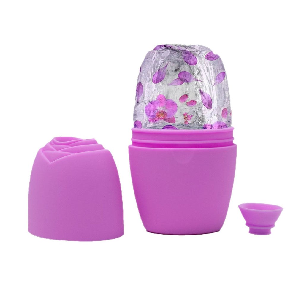 Rouleau de Glace Visage en Silicone – Effet Glaçon Décongestionnant & Anti-Poches