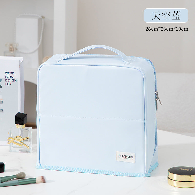 Sac Cosmétique Vertical de Voyage – Adaptable sur Valise & Séparation Sec/Humide