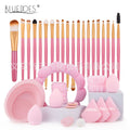 Cross-border Explosions Makeup Brush Set 33-piece Set Beauty Egg Powder Puff Super Soft Eyeshadow Brush Foundation Brush Beauty Wholesale