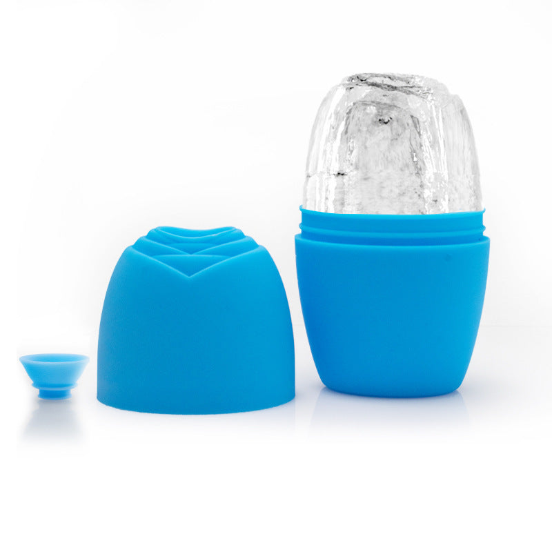 Rouleau de Glace Visage en Silicone – Effet Glaçon Décongestionnant & Anti-Poches